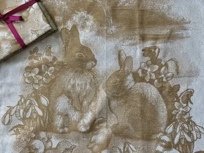Кухонное полотенце Весенние кролики_2